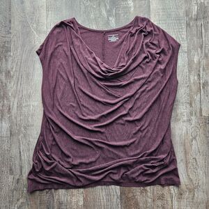 Lane Bryant Drape Cowl Neck Blouse